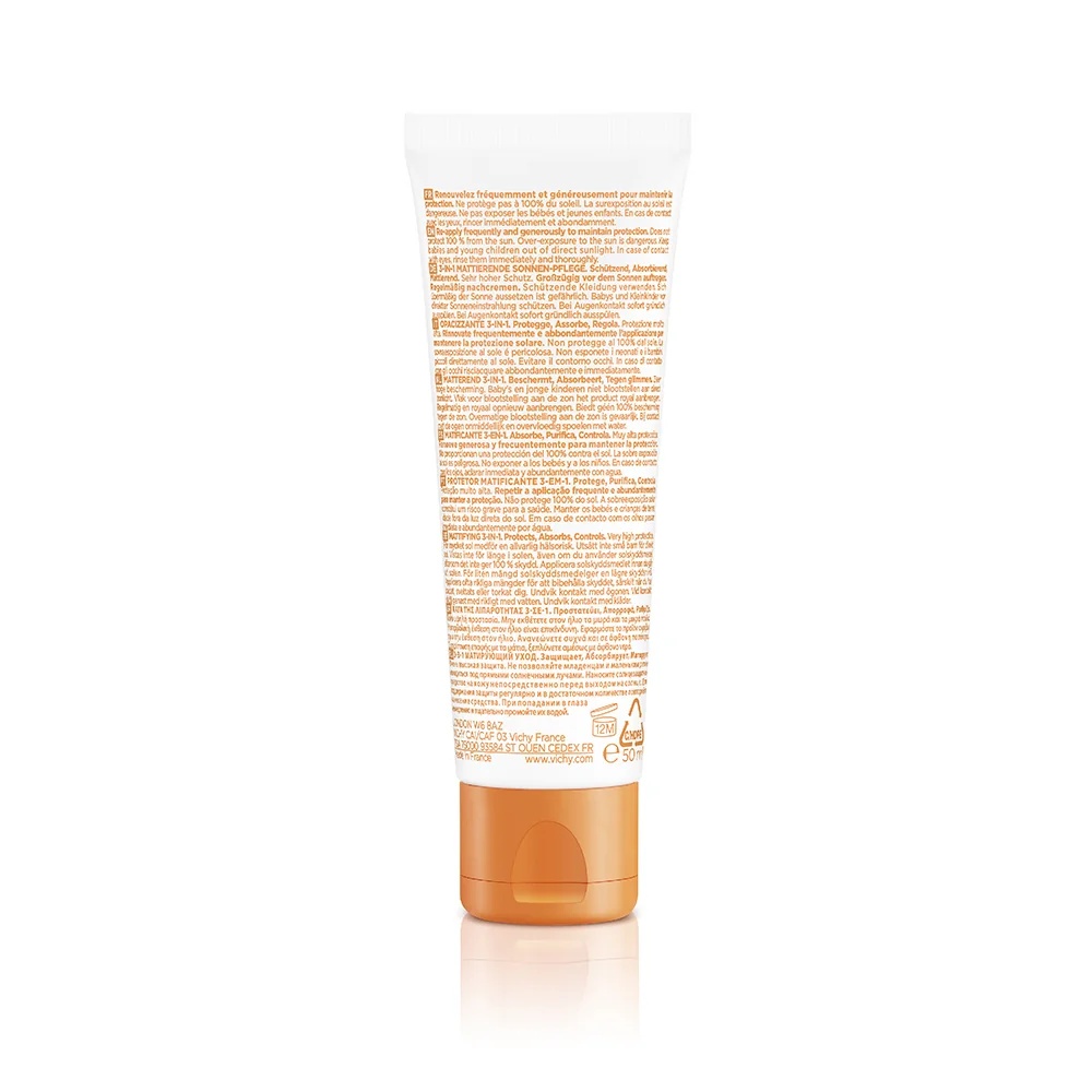 VICHY Vichy Capital Soleil Matterende Crème SPF 50+ 50 ml Vette huid
