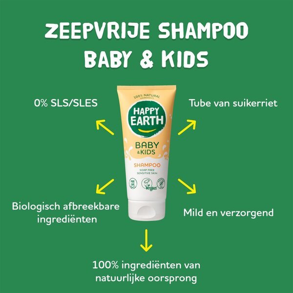 Happy Earth Baby & Kids 100% prirodni šampon<br>200ml