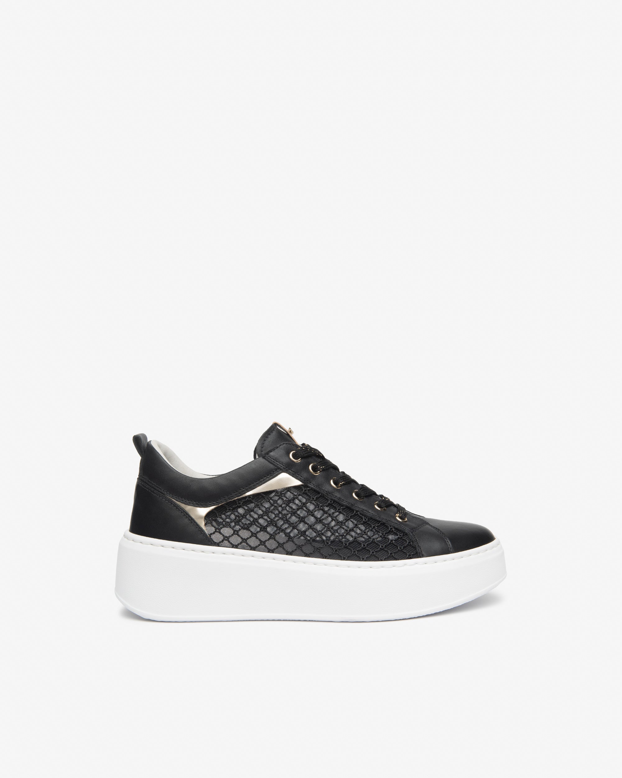  Damen-Sneaker aus Leder, Canvas und technischen Materialien
