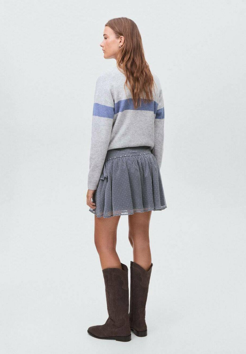 Mango Kids TEEN - Jupe trapèze - bleu roi