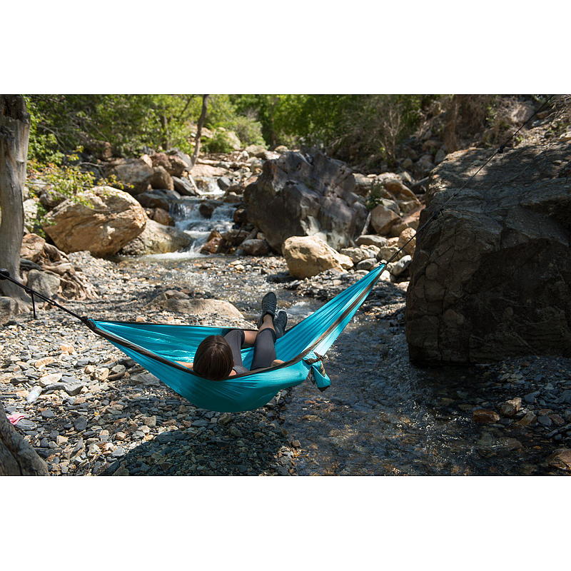 Hamac simple turquoise, La Siesta