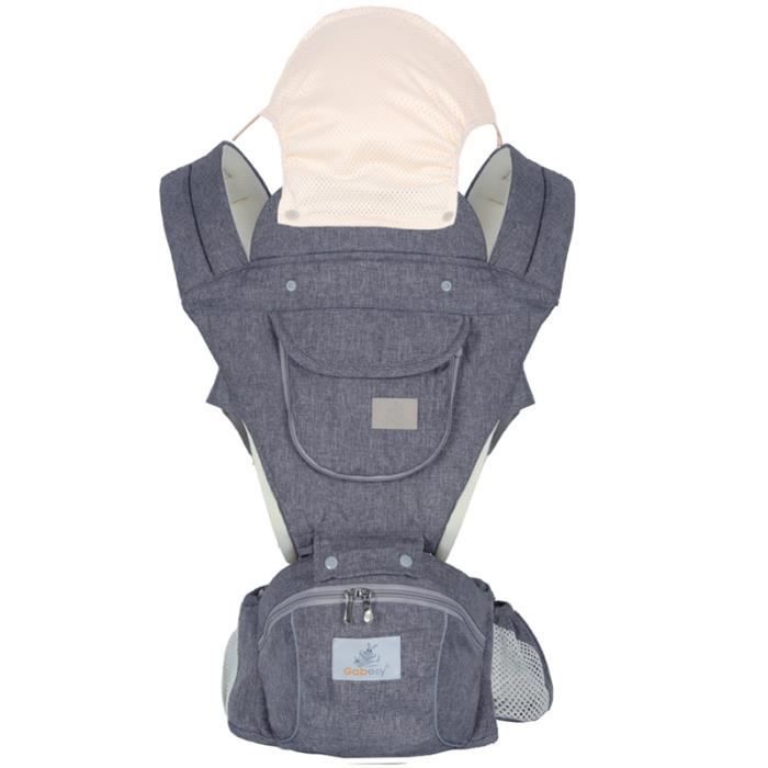 Front-Facing Baby Carrier, Hiking Backpack, Breathable for 0-36 Months - Dark Grey