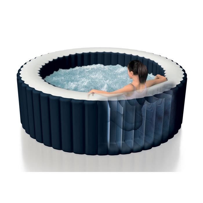 Spa hinchable INTEX - Azul marino - 196 x 71 cm - 4 plazas - Redondo - 28430EX