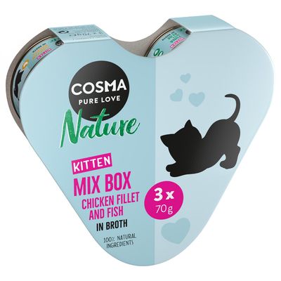 Cosma Nature Kattungehjärta 3 x 70 g