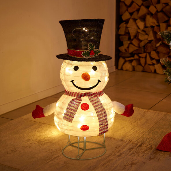 Kleine LED Weihnachtsfiguren, Schneemann