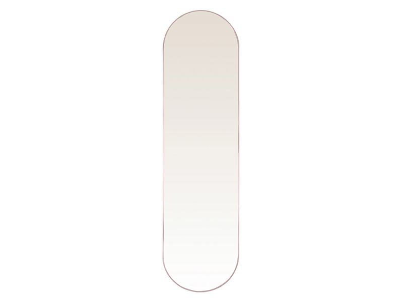 Lustro ścienne aluminiowe Rose Gold 40x150 cm różowe złoto