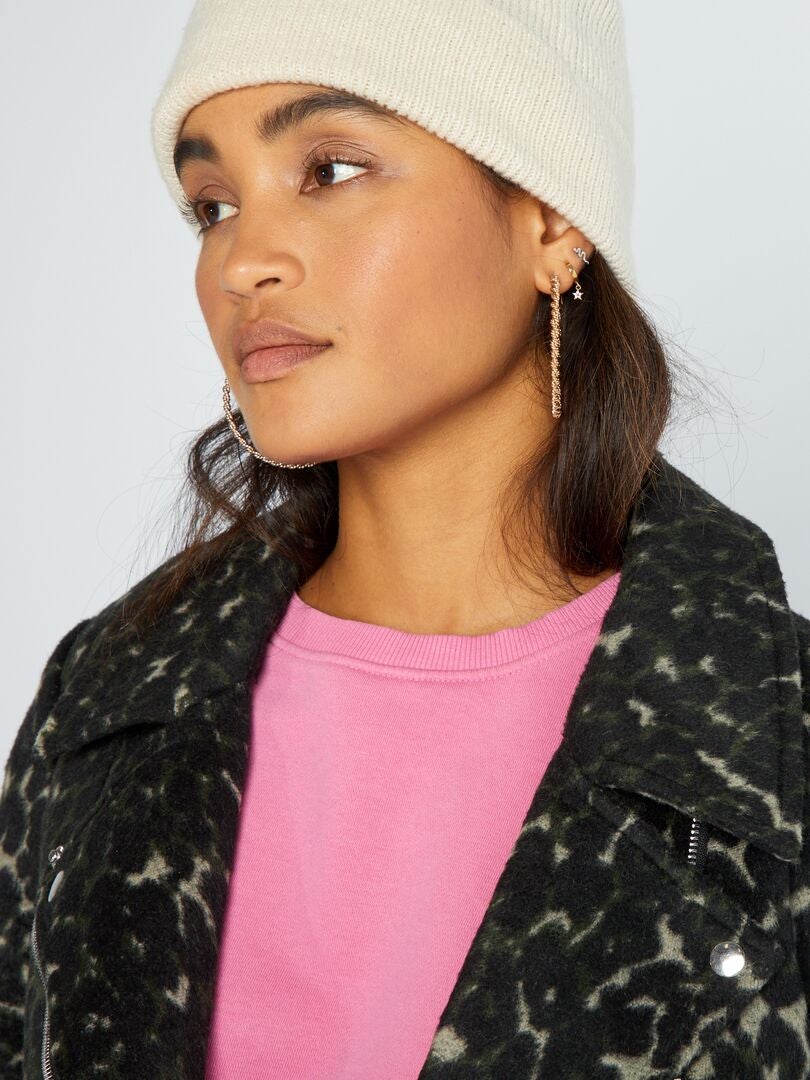 JDY Cropped jasje met luipaardprint - Luipaard