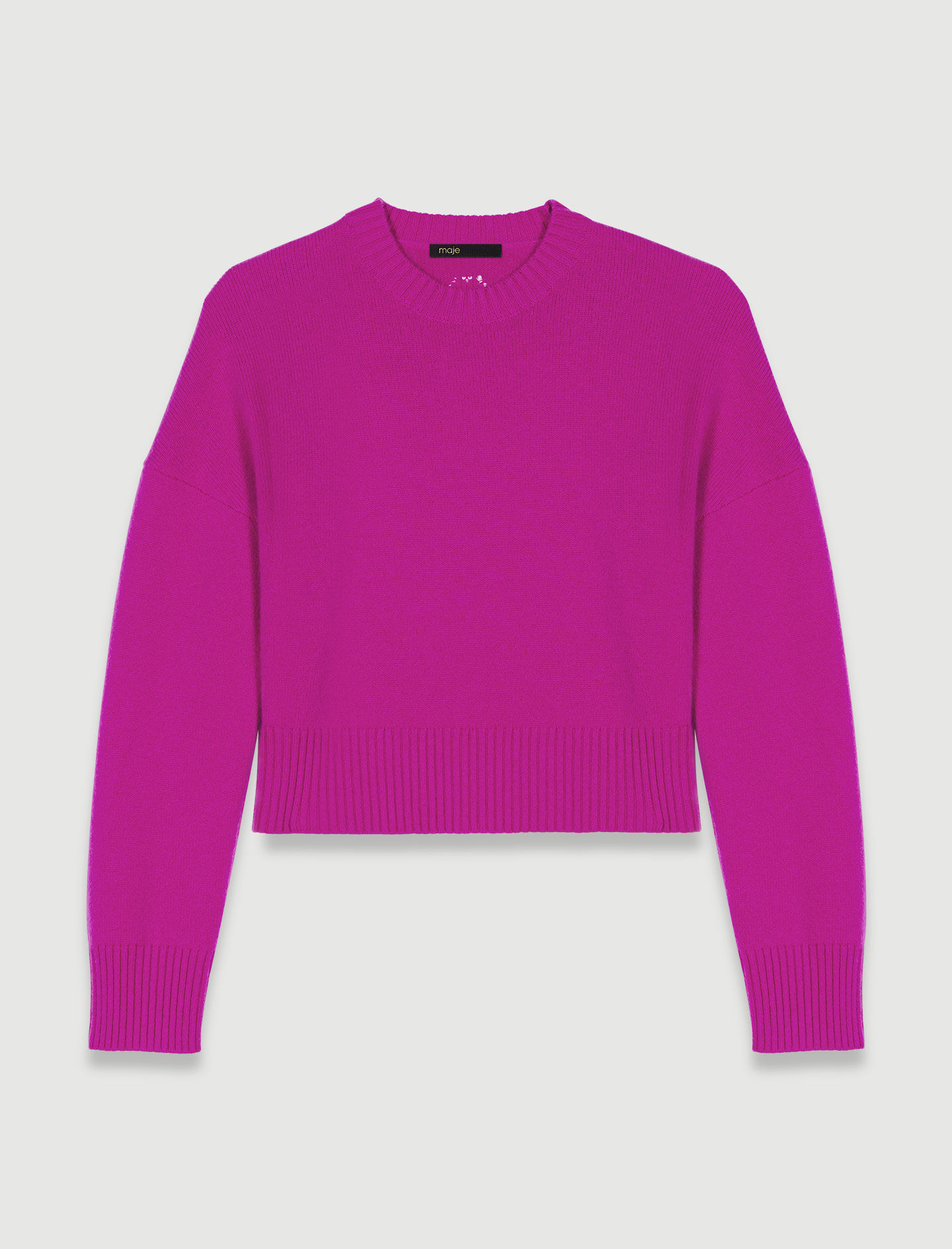 Kasjmier trui - Roze fuchsia