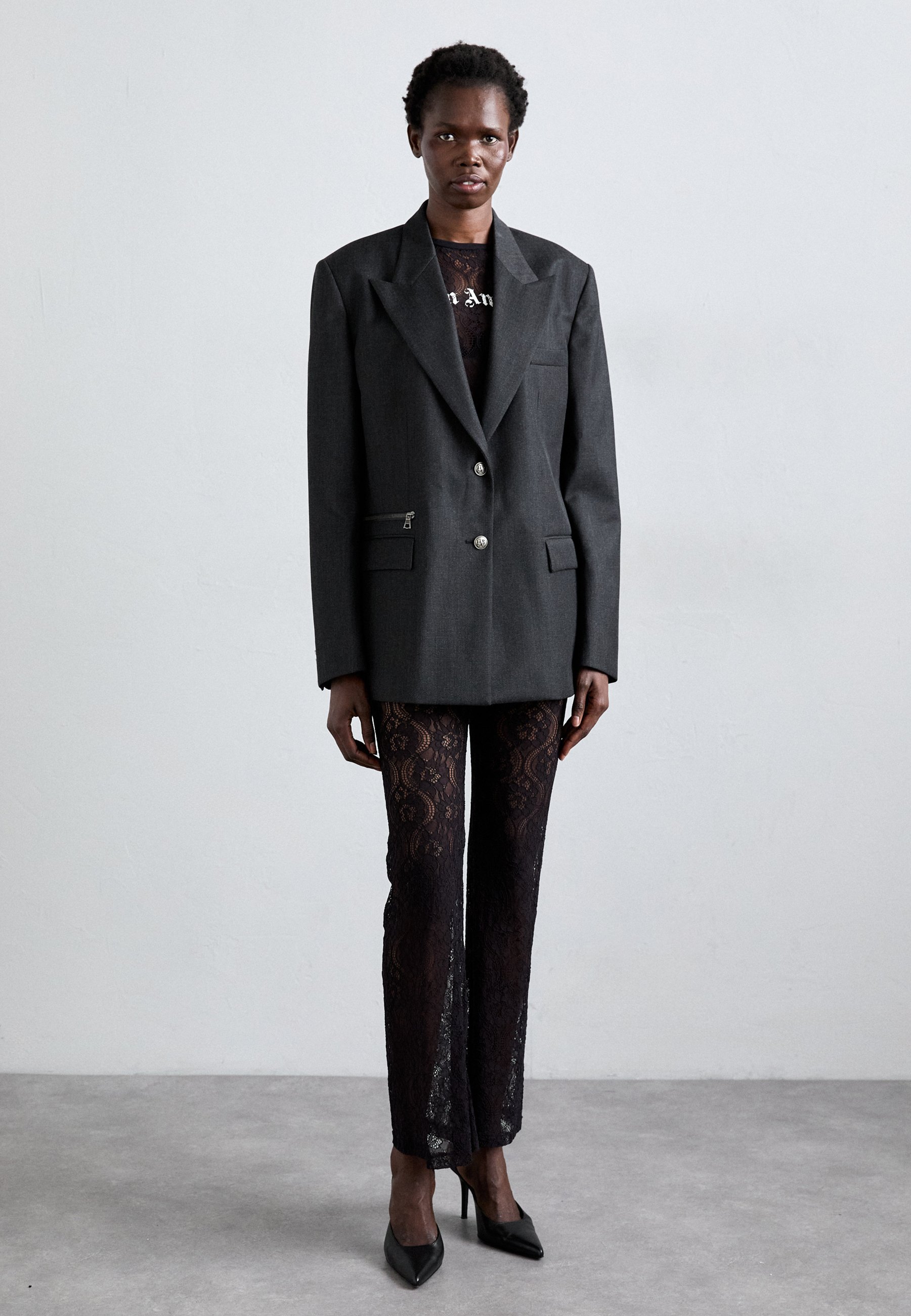 Palm Angels URBAN TAILORING - Blazer - anthracite/noir