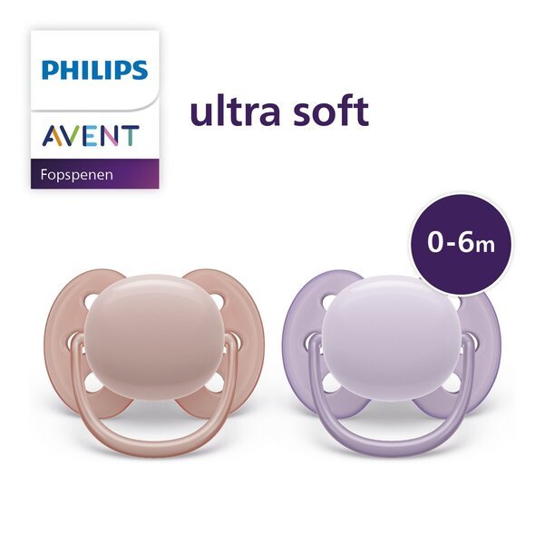 Philips Avent Ultra Soft 0-6M SCF091/31 цуцла<br>сива, розе