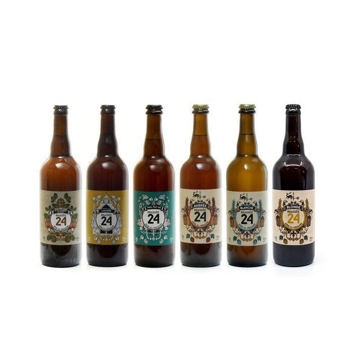 Promoción de 6 cervezas elaboradas con 24 sabores diferentes (6 x 75 cl)