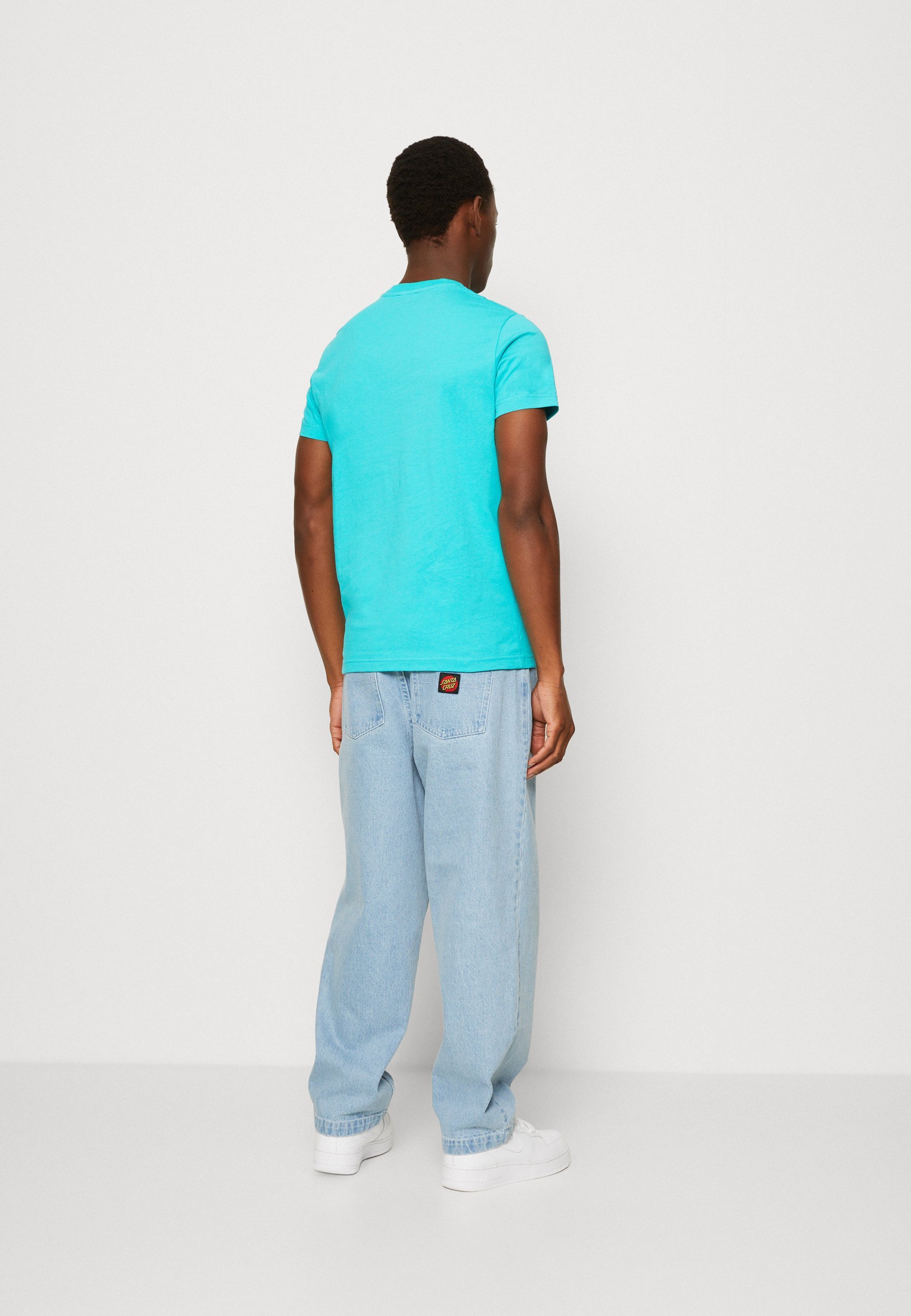 T-shirt Diesel BROKEN LOGO DIEGO FIT UNISEXE - Imprimé - Menthe