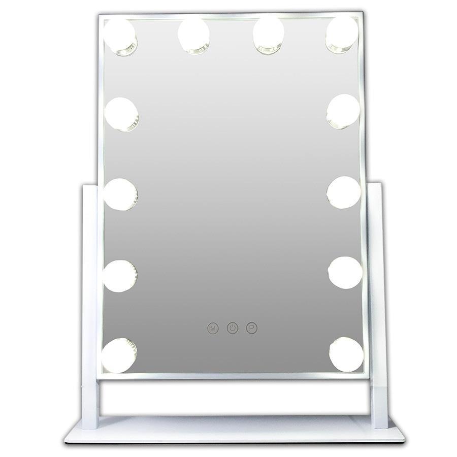Miroir de maquillage Hollywood Douglas Accessories avec 12 lumières LED – 1 pièce