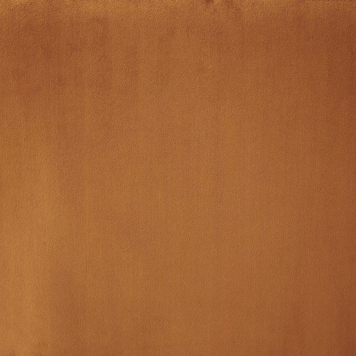Sofá recto fijo MARCELINO en terciopelo color óxido - Naranja