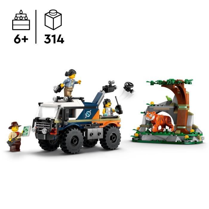 LEGO® City 60426 Camion fuoristrada Jungle Explorer, giocattolo per bambini dai 6 anni in su