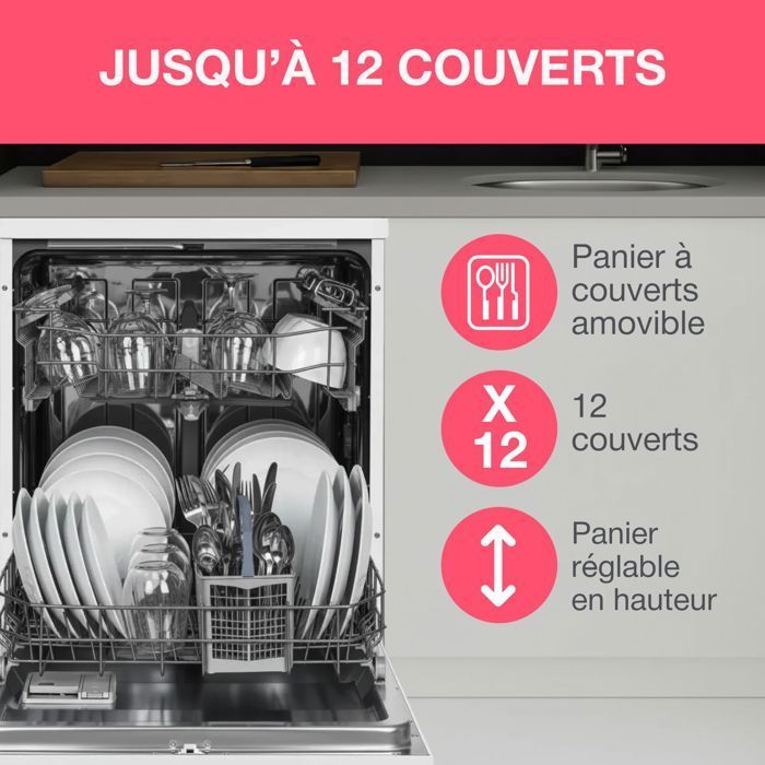 OCEANIC OCEALV1247W Lavastoviglie a libera installazione - 12 coperti - 47 dB Bianco