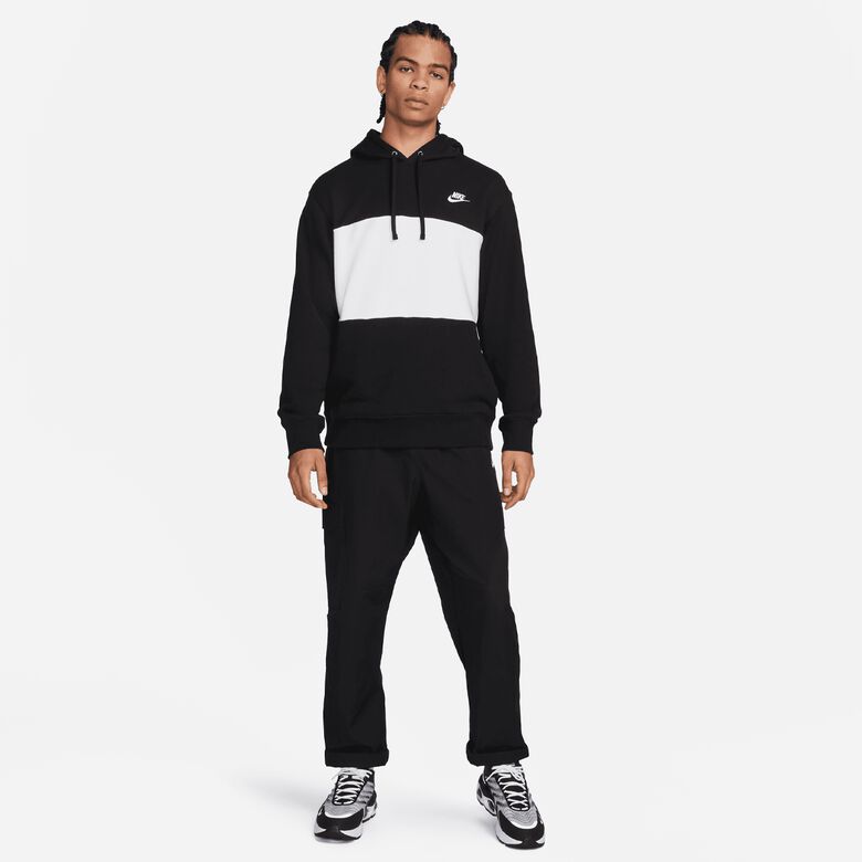 Club + French Terry Color-Blocked Hoodie