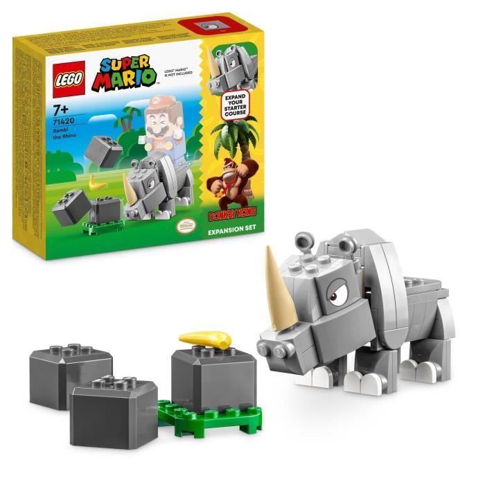 LEGO® Super Mario 71420 Rambi the Rhino Expansion Set, Toy to Combine with a Starter Pack