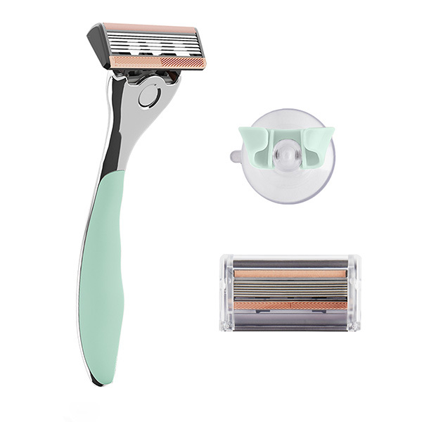Sada holicích strojků FFS Beauty - prémiová olivová rukojeť, 2 břity