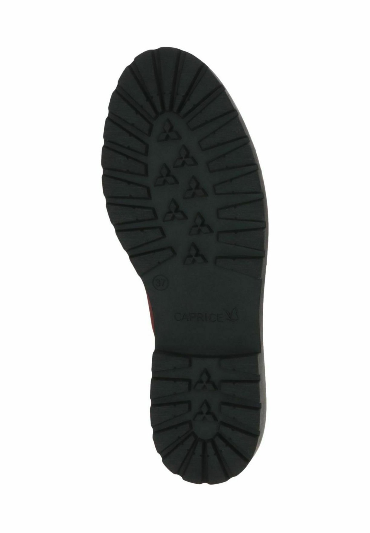 Caprice Slip-ons - bordowy nub