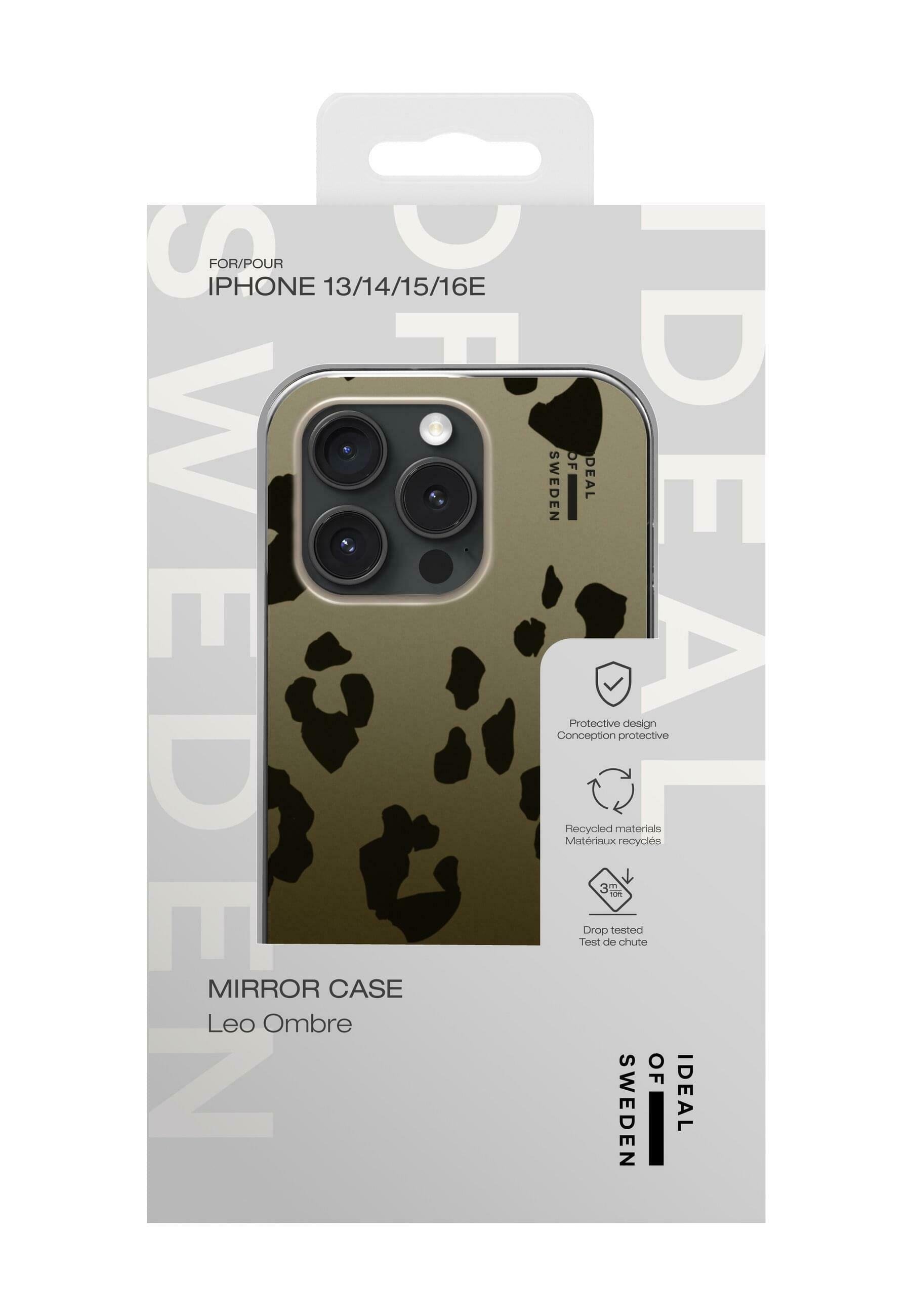 iDeal of Sweden Spiegelhoesje voor iPhone 13 / 14 / 15 / 16e - Telefoonhoesje - goud