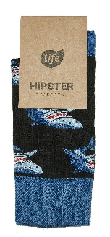 Life Skarpetki Bawełniane Hipster Wzór Rekin Rozm. 43-46