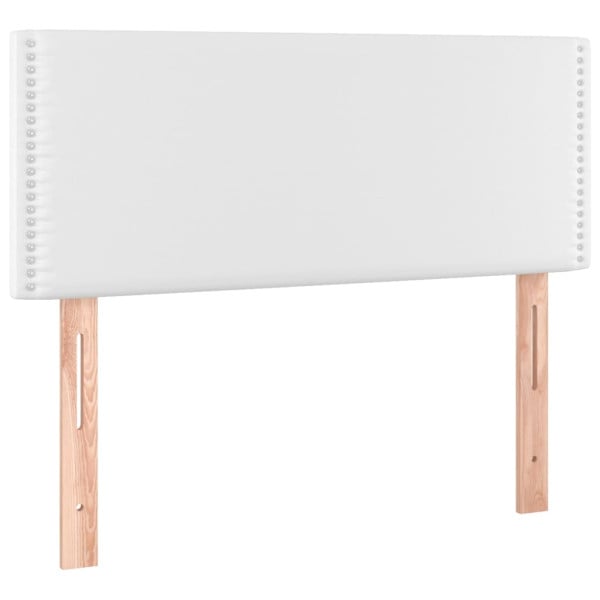 Wezgłowie Biały 80 cm Sztuczna skóra Low vidaXL