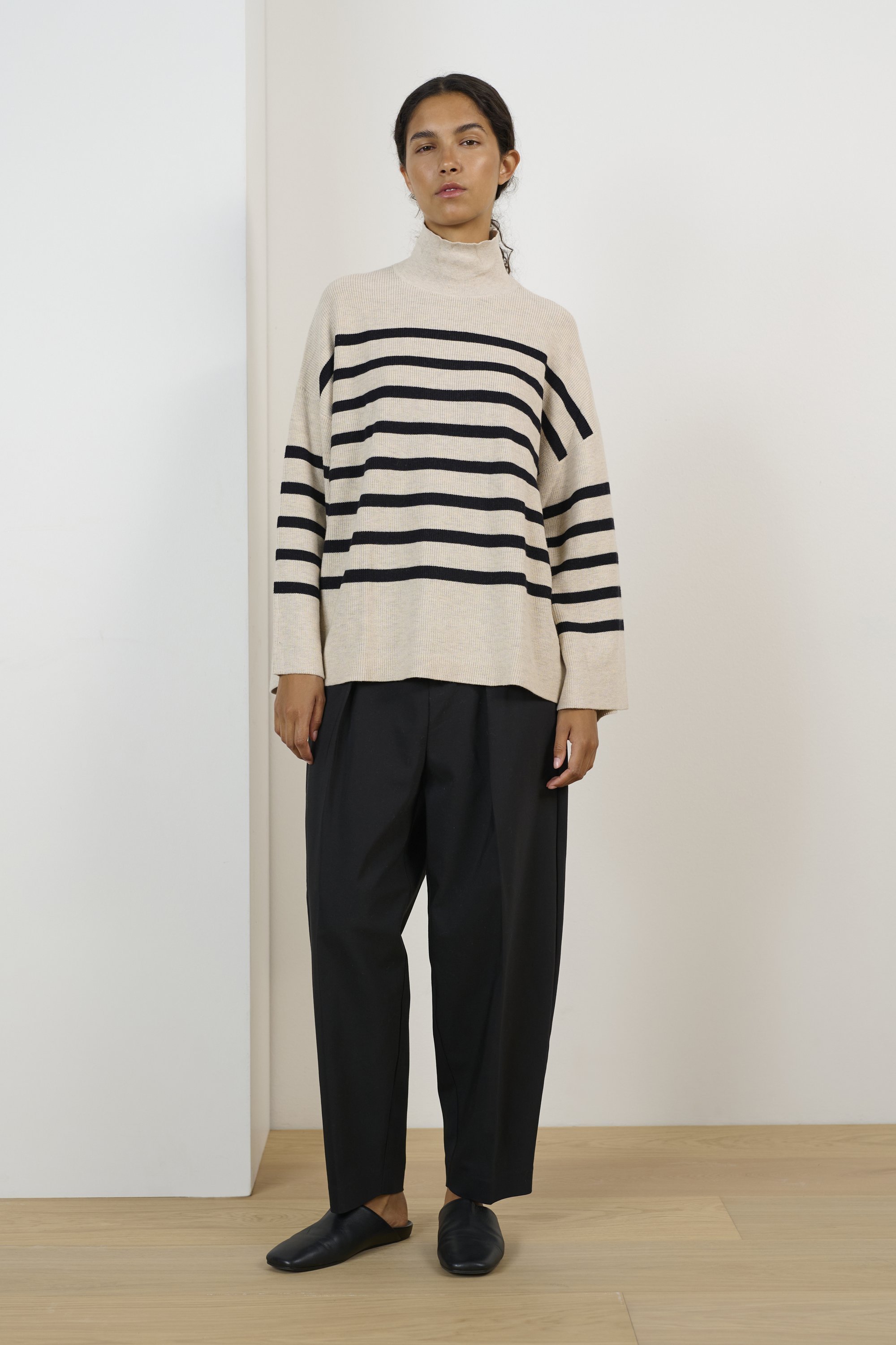 Pantalon InWear ZELLA BARREL - noir