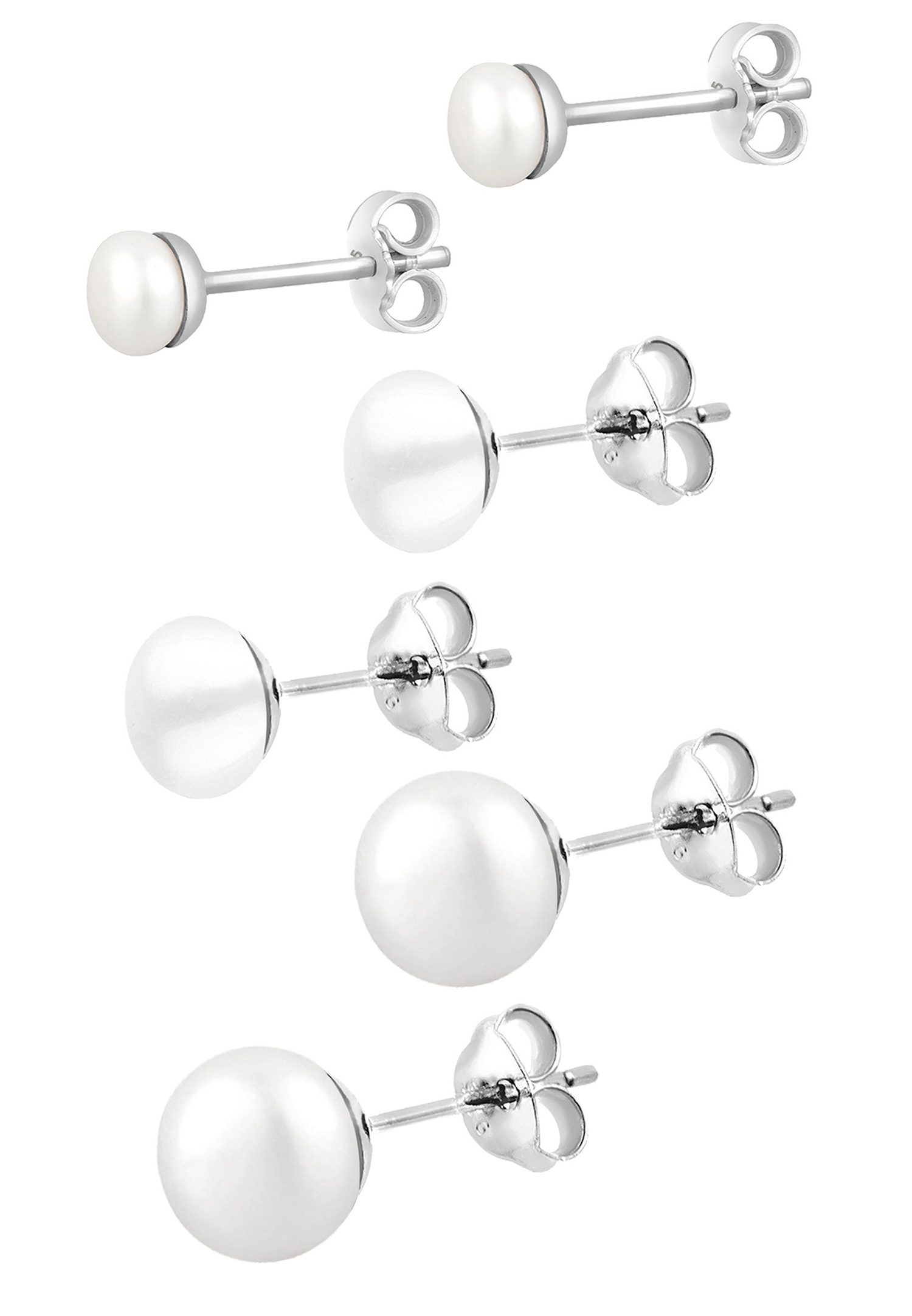 Elli avec Perles de Culture d'Eau Douce en Argent