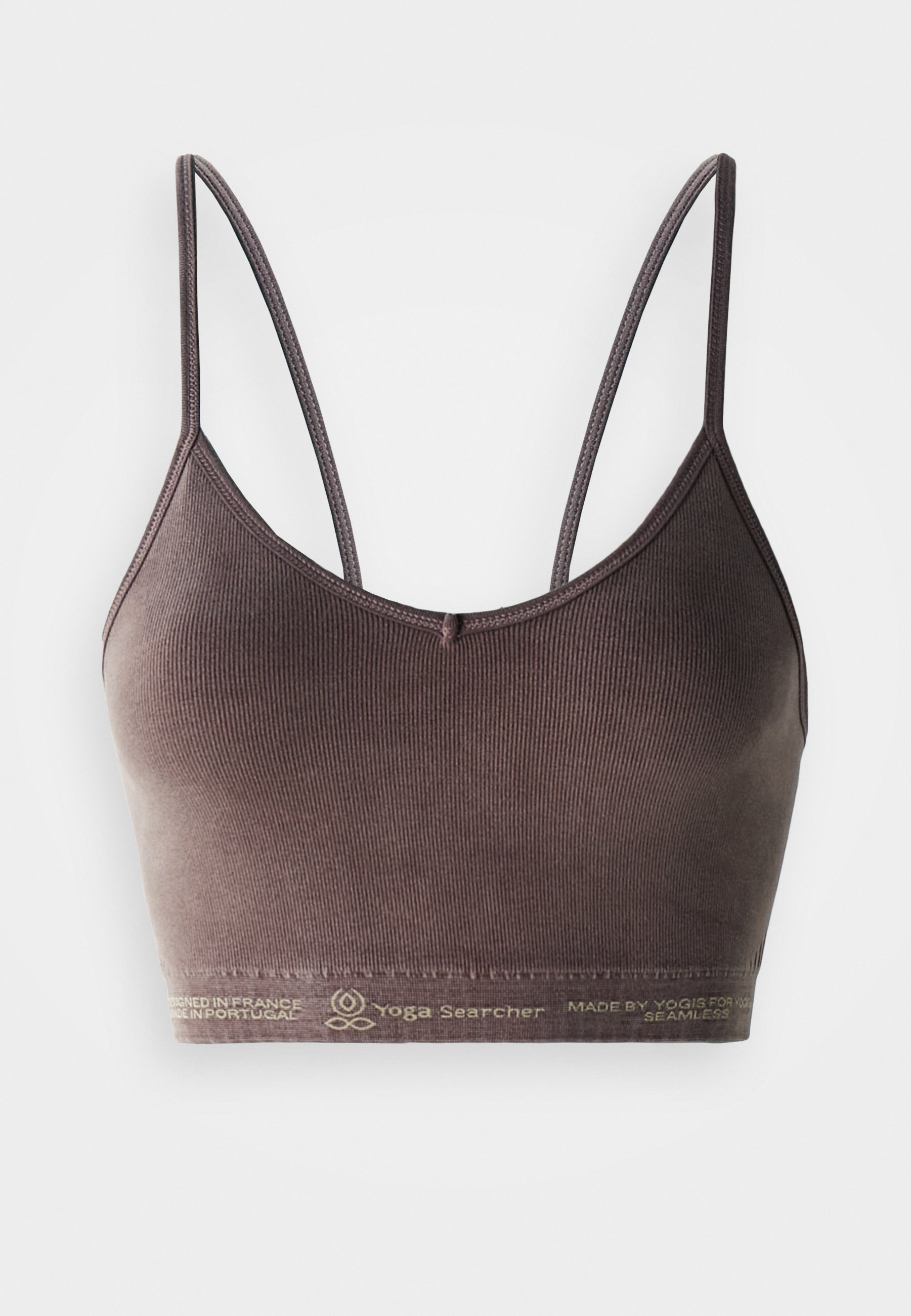 Yogasearcher SAMSKARA - Reggiseno sportivo contenitivo leggero - moka
