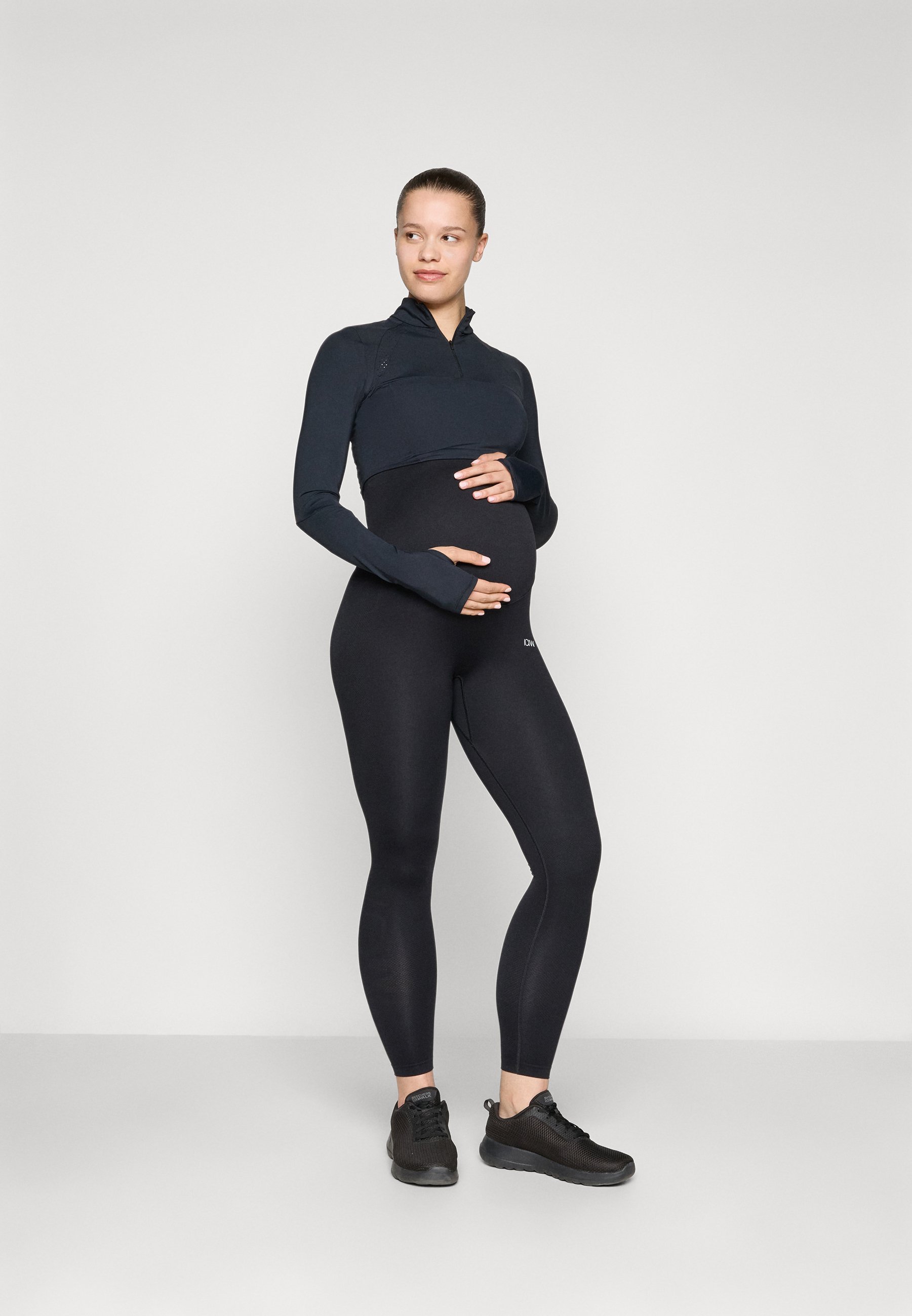 ICANIWILL DEFINE COLLANT PREMATERNITY SENZA CUCITURE - Leggings - neri