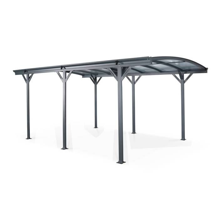 Carport aluminium et polycarbonate 15m² LE MANS