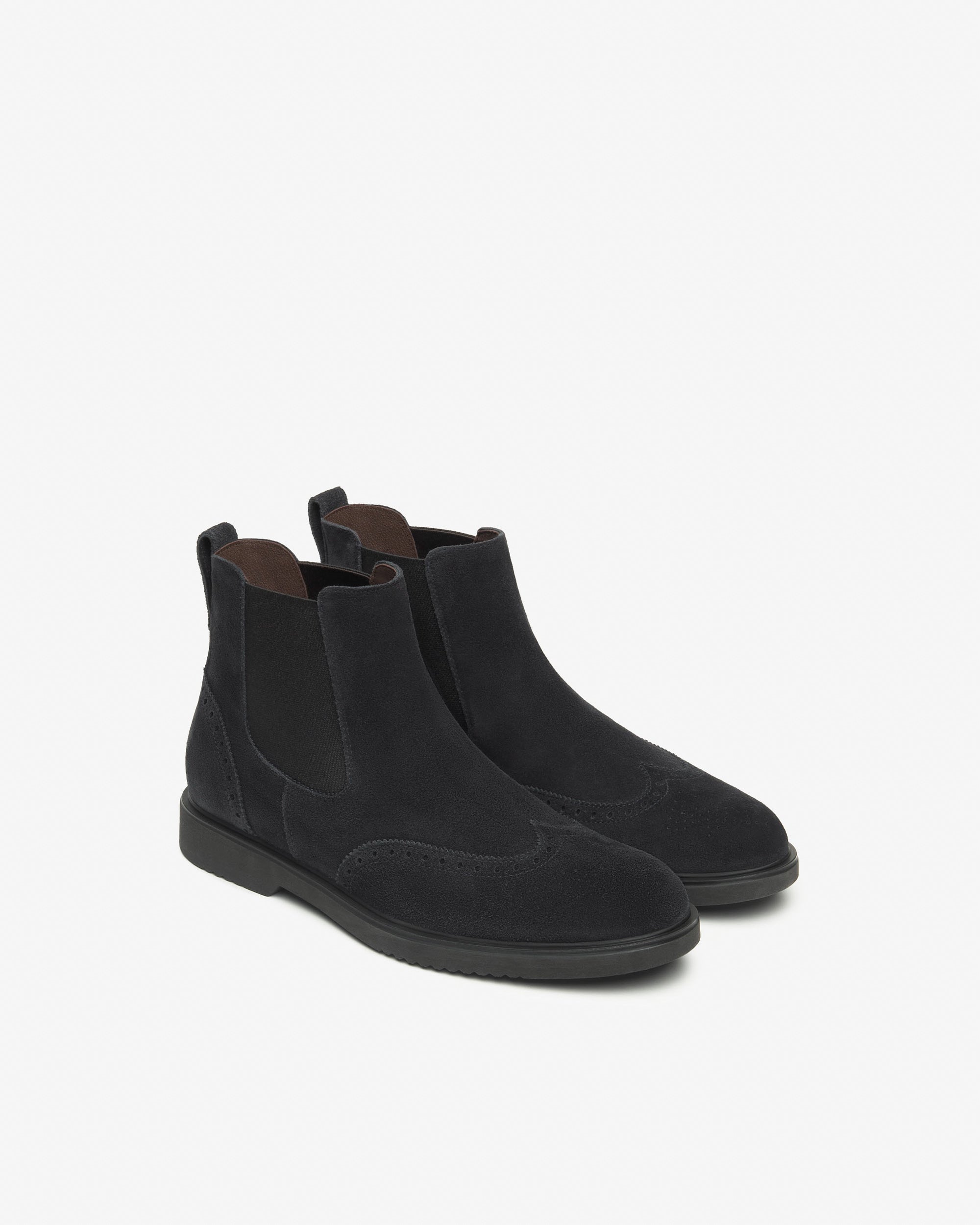  Bottines Chelsea en daim pour hommes