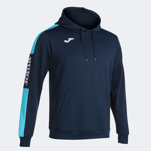 Sudadera Con Capucha Joma Championship Iv Marino Turquesa Flúor