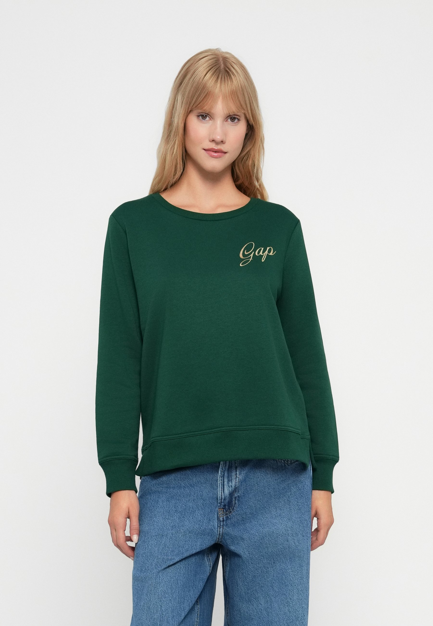 GAP LOGO DOORBUSTER CREW - Bluza - evergreen glamour