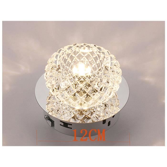 5W kristallen LED-spot plafondlamp, moderne kroonluchterarmatuur - wit licht, 12 cm
