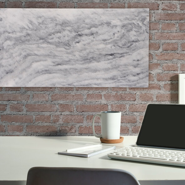Infrared wall heating, marble