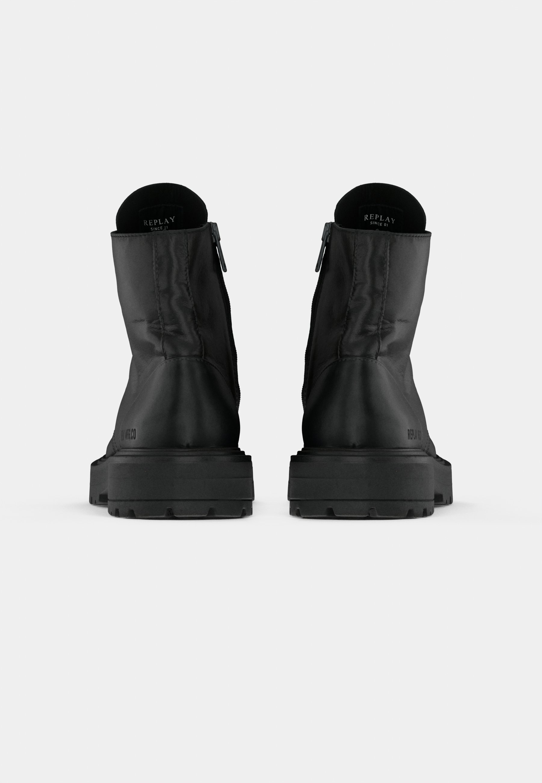 Replay URANUS DARK - Botas de cano curto com cadarço - pretas