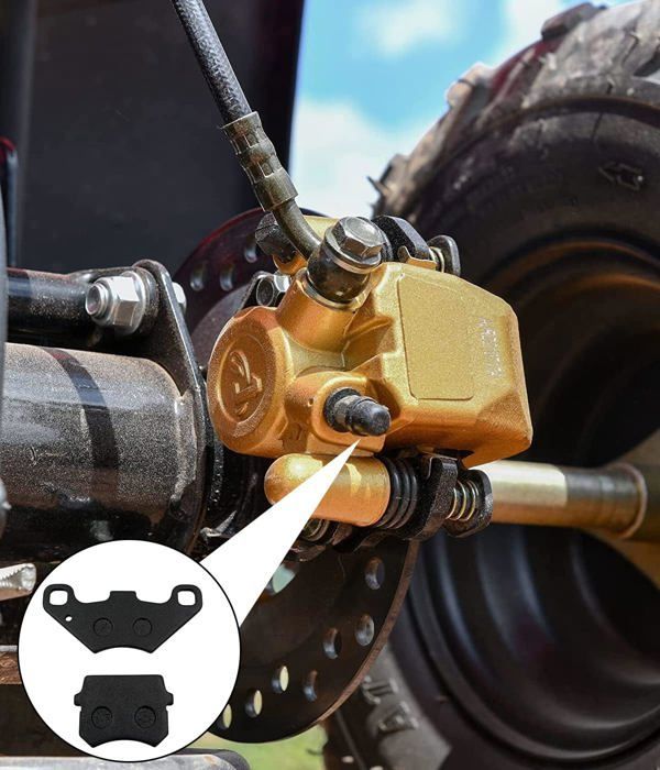 Pastillas de freno de disco para motocicleta, repuestos y accesorios, aptos para motocicletas todoterreno de cuatro ruedas de 50 cc y 70 cc.