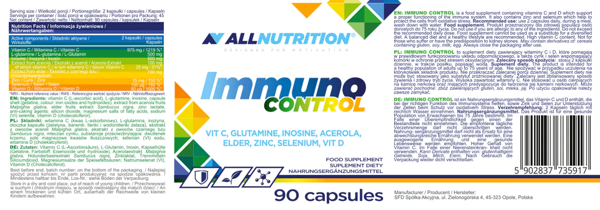 Allnutrition Immuno Control Kapsułki