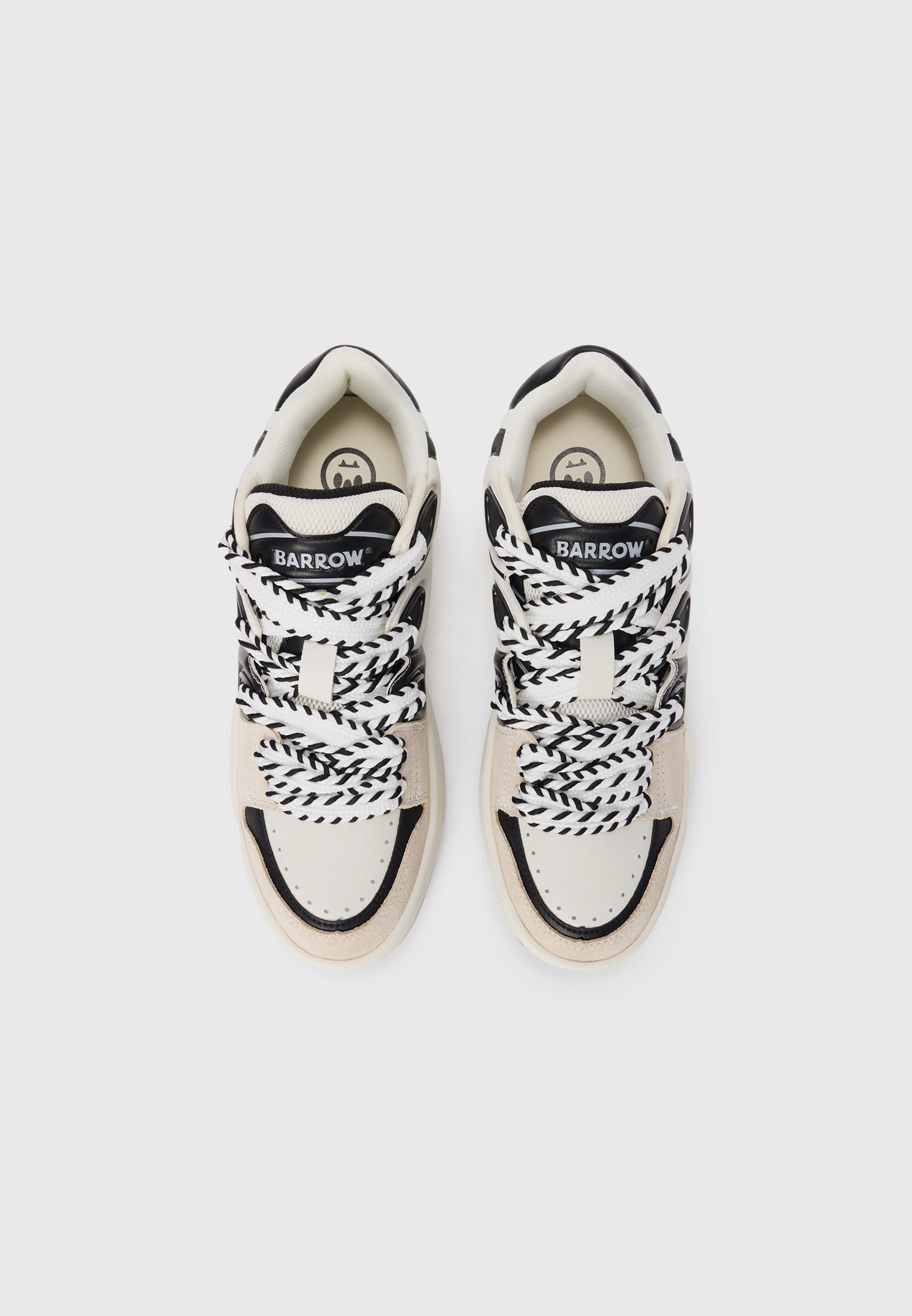 Chaussures de skate unisexes Barrow - blanc cassé/noir