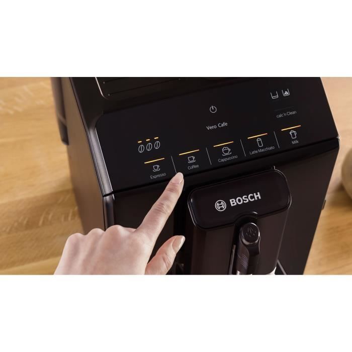 Machine à café broyeur expresso Verocup - BOSCH - TIE20119 Serie 2 - 1300 W - 250 g de grains - 1,4 L - Noir