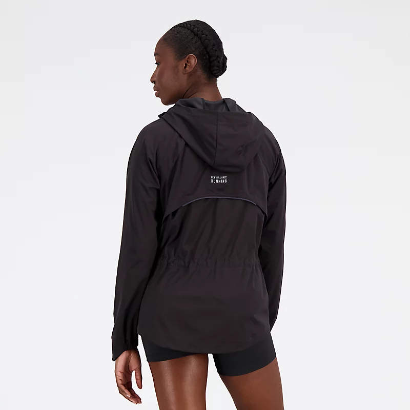 Női Impact Run Water Defy kabát – FEKETE