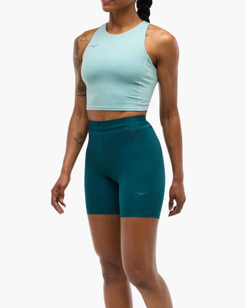 HOKA Novafly 6-tommers Gebreide Short Blauw Twilight