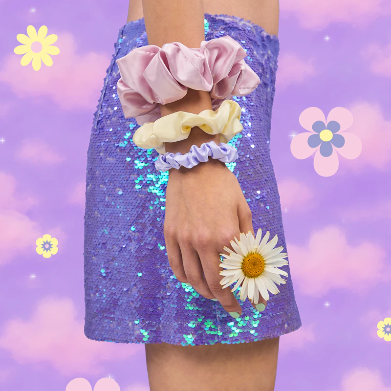Sada saténových gumiček BrushArt Daisy Dreams