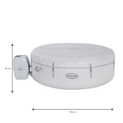 Bestway Lay-z-spa Paris LED Inflatable Spa for 6 Persons