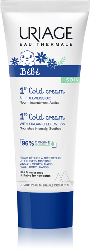 Uriage Bébé 1st Cold Cream, creme nutritivo para o corpo e o rosto.