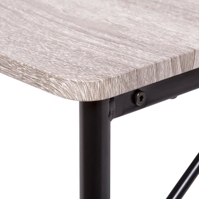 Conjunto de 1 mesa con 4 sillas - MDF y metal - COUNTRY