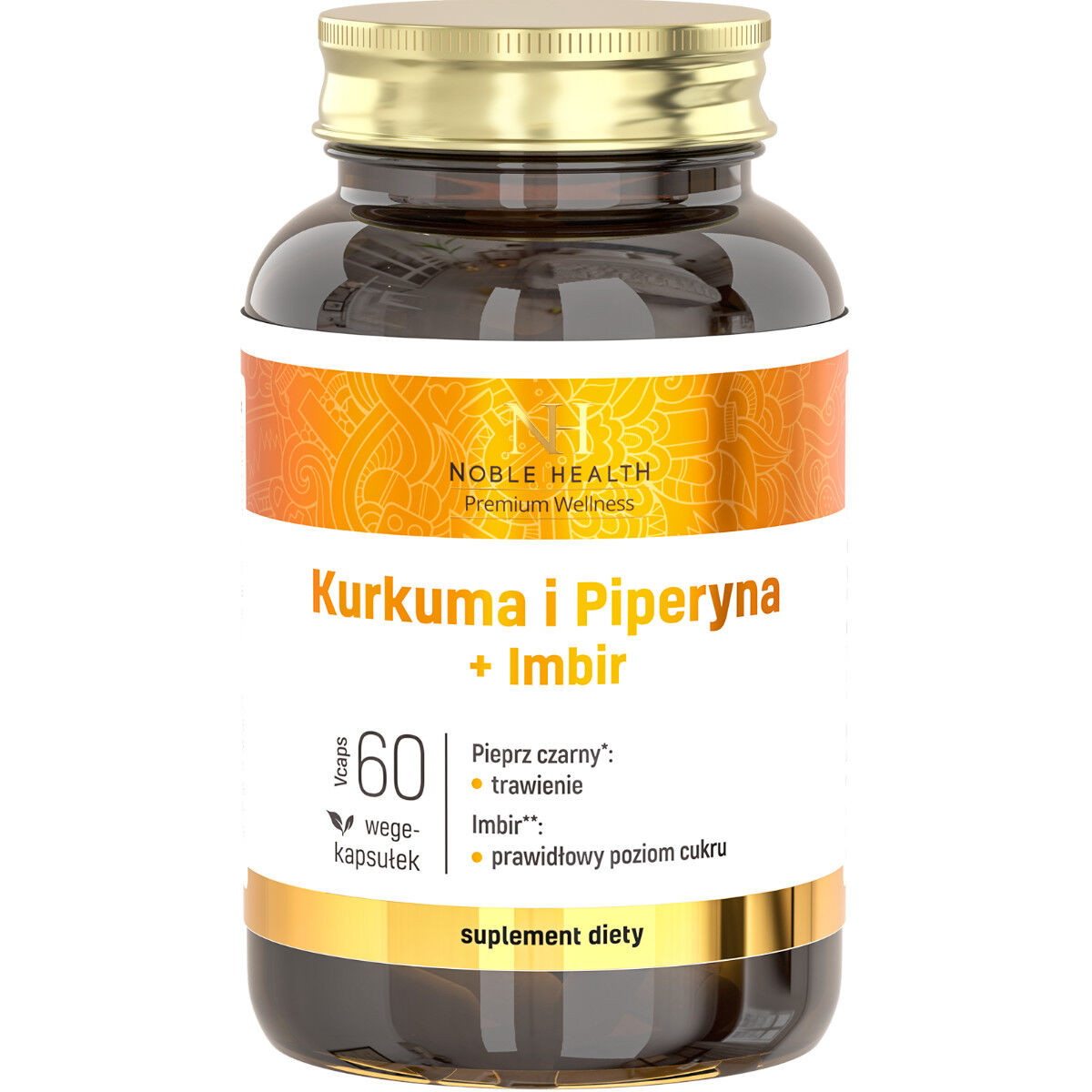 Curcuma e piperina + zenzero Noble Health