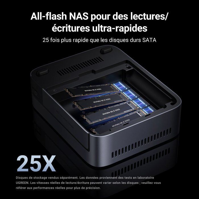 Serveur NAS - UGREEN - DXP480T Plus - 4 baies - 8 Go